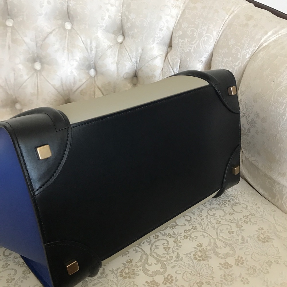 Céline - Mini Luggage Blue&Black - Picture 4 of 5